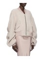 BOMBERS ALPAGA ROSE SECCHIA CROPPED FLIGHT RP02F 5702 WPA 23 RICK OWENS FEMME