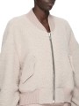 Bombers alpaga rose Secchia Cropped Flight RP02F 5702 WPA 23 Rick Owens Femme boutique Strasbourg vêtement shop online store zip