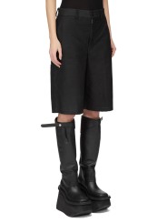 BERMUDA CUIR NOIR WORK SHORT RP02F 5322 LBS 09 RICK OWENS FEMME Strasbourg p