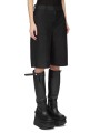 BERMUDA CUIR NOIR WORK SHORT RP02F 5322 LBS 09 RICK OWENS FEMME Strasbourg p