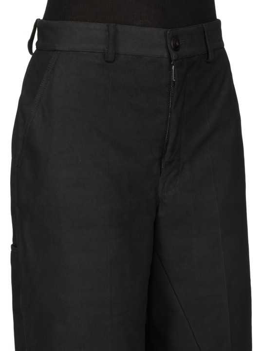BERMUDA CUIR NOIR WORK SHORT RP02F 5322 LBS 09 RICK OWENS FEMME Strasbourg d1