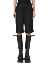 BERMUDA CUIR NOIR WORK SHORT RP02F 5322 LBS 09 RICK OWENS FEMME Strasbourg f