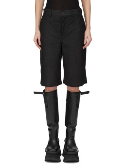BERMUDA CUIR NOIR WORK SHORT RP02F 5322 LBS 09 RICK OWENS FEMME Strasbourg f