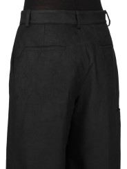 BERMUDA CUIR NOIR WORK SHORTS RP02F 5322 LBS 09 RICK OWENS FEMME Strasbourg