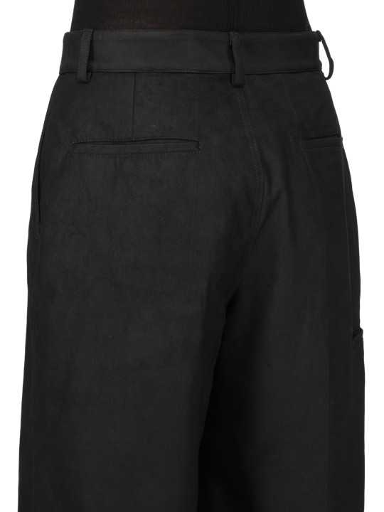 BERMUDA CUIR NOIR WORK SHORTS RP02F 5322 LBS 09 RICK OWENS FEMME Strasbourg