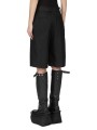 BERMUDA CUIR NOIR WORK SHORT RP02F 5322 LBS 09 RICK OWENS FEMME Strasbourg b