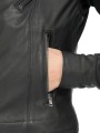Blouson cuir noir Classic Byker agneau plongé RP02F 5708 LBK 09 Rick Owens Femme vêtement boutique Store shop online t