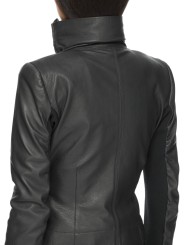 Blouson cuir noir Classic Byker agneau plongé RP02F 5708 LBK 09 Rick Owens Femme vêtement boutique Store shop online v