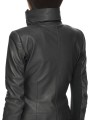 Blouson cuir noir Classic Byker agneau plongé RP02F 5708 LBK 09 Rick Owens Femme vêtement boutique Store shop online v
