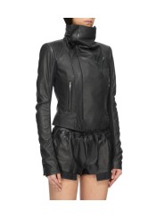 Blouson cuir noir Classic Byker agneau plongé RP02F 5708 LBK 09 Rick Owens Femme vêtement boutique Store shop online g