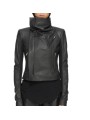 Blouson cuir noir Classic Byker agneau plongé RP02F 5708 LBK 09 Rick Owens Femme vêtement boutique Store shop online a
