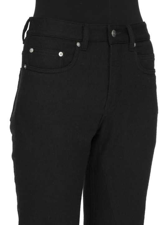 JEANS NOIR FLANELLE VDD PANTS RP02F 5326 FLM 09 RICK OWENS FEMME vêtement Strasbourg boutique store shoponline dét
