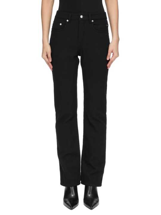 JEANS NOIR FLANELLE VDD PANTS RP02F 5326 FLM 09 RICK OWENS FEMME vêtement Strasbourg boutique store shoponline dvt