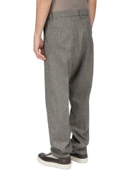 Pantalon chiné noir vert clair Joris Pants RU02F 4348 WBI 79 Rick Owens Homme boutique Strasbourg vêtement shop online store dos