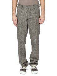 Pantalon chiné noir vert clair Joris Pants RU02F 4348 WBI 79 Rick Owens Homme boutique Strasbourg vêtement shop online store dvt