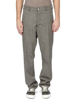 Pantalon chiné noir vert clair Joris Pants RU02F 4348 WBI 79 Rick Owens Homme boutique Strasbourg vêtement shop online store dvt