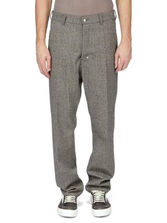 Pantalon chiné noir vert clair Joris Pants RU02F 4348 WBI 79 Rick Owens Homme boutique Strasbourg vêtement shop online store dvt