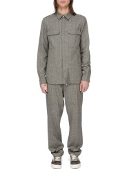 Pantalon chiné noir vert clair Joris Pants RU02F 4348 WBI 79 Rick Owens Homme boutique Strasbourg vêtement shop online store lch