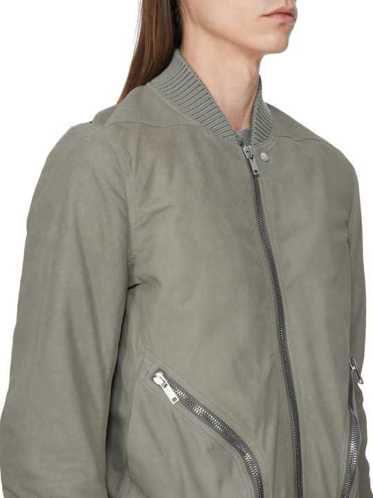 Blouson cuir Dark Pearl Heizer Flight poches plaquées RU02F 4779 LBS 48 Rick Owens homme boutique Strasbourg c