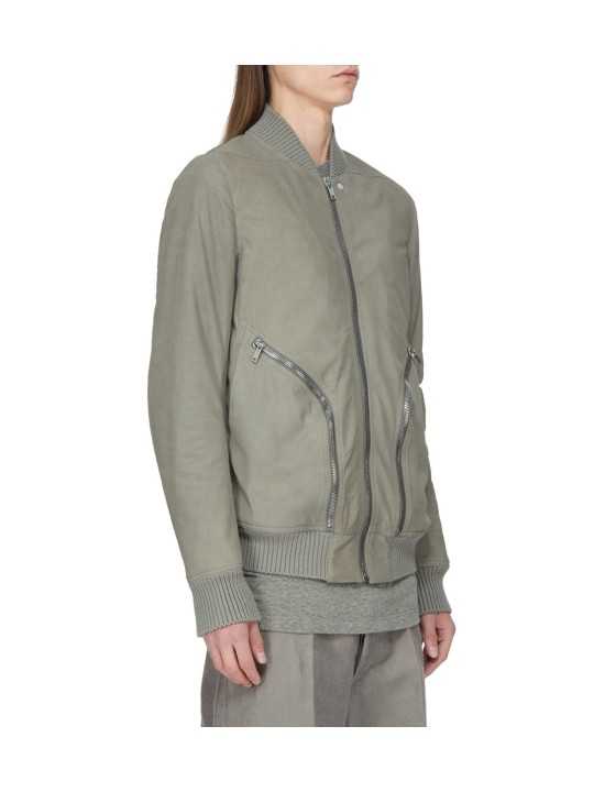 Blouson cuir Dark Pearl Heizer Flight poches plaquées RU02F 4779 LBS 48 Rick Owens homme boutique Strasbourg p