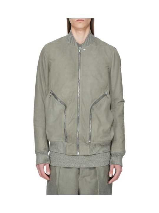 Blouson cuir Dark Pearl Heizer Flight poches plaquées RU02F 4779 LBS 48 Rick Owens homme boutique Strasbourg d