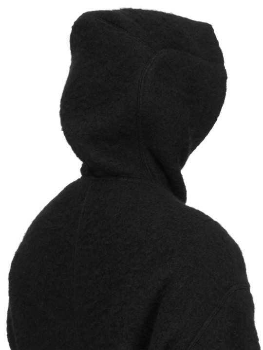 MANTEAU NOIR CAPUCHE ALPAGA TOWER COAT RU02F 4987 WPA 09 RICK OWENS HOMME boutique Strasbourg shop vêtement 8