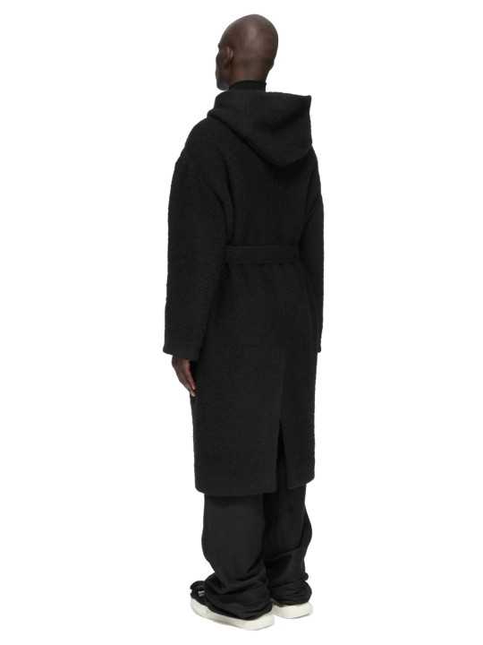 MANTEAU NOIR CAPUCHE ALPAGA TOWER COAT RU02F 4987 WPA 09 RICK OWENS HOMME boutique Strasbourg shop vêtement 3