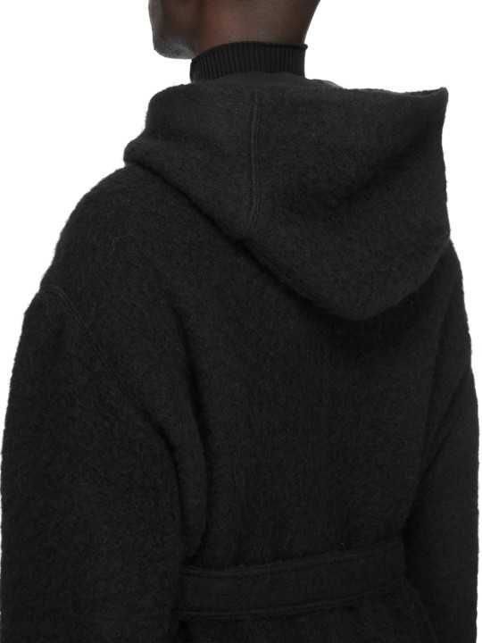 MANTEAU NOIR CAPUCHE ALPAGA TOWER COAT RU02F 4987 WPA 09 RICK OWENS HOMME boutique Strasbourg shop vêtement 5