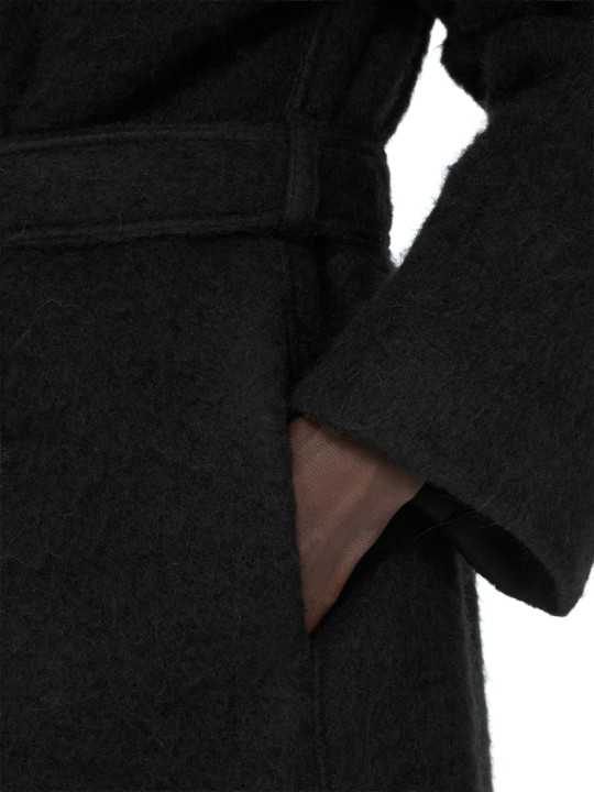 MANTEAU NOIR CAPUCHE ALPAGA TOWER COAT RU02F 4987 WPA 09 RICK OWENS HOMME boutique Strasbourg shop vêtement