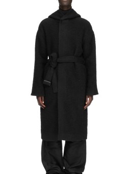 MANTEAU NOIR CAPUCHE ALPAGA TOWER COAT RU02F 4987 WPA 09 RICK OWENS HOMME boutique Strasbourg shop vêtement 1