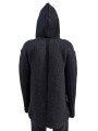 PULL HOODIES NOIR CACHEMIRE FEUTRE HOODED PULLOVER RU02F 4623 KWSSE 09 RICK OWENS homme