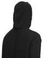PULL HOODIES NOIR CACHEMIRE FEUTRE HOODED PULLOVER RU02F 4623 KWSSE 09 RICK OWENS homme boutique Strasbourg vêtement shop cap
