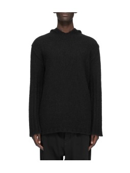 PULL HOODIES NOIR CACHEMIRE FEUTRE HOODED PULLOVER RU02F 4623 KWSSE 09 RICK OWENS homme boutique Strasbourg vêtement shop front