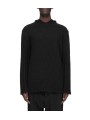 PULL HOODIES NOIR CACHEMIRE FEUTRE HOODED PULLOVER RU02F 4623 KWSSE 09 RICK OWENS homme boutique Strasbourg vêtement shop front