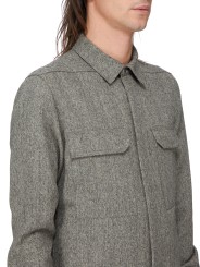 CHEMISE CHINEE NOIR VERT CLAIR OUTERSHIRT RU02F 4236 WBI 79 RICK OWENS HOMME zoom