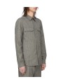 CHEMISE CHINEE NOIR VERT CLAIR OUTERSHIRT RU02F 4236 WBI 79 RICK OWENS HOMME profil