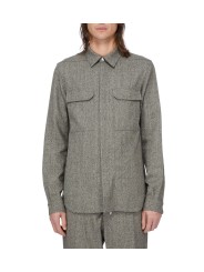 CHEMISE CHINEE NOIR VERT CLAIR OUTERSHIRT RU02F 4236 WBI 79 RICK OWENS HOMME front