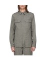 CHEMISE CHINEE NOIR VERT CLAIR OUTERSHIRT RU02F 4236 WBI 79 RICK OWENS HOMME front