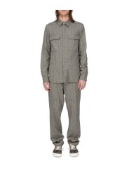 CHEMISE CHINEE NOIR VERT CLAIR OUTERSHIRT RU02F 4236 WBI 79 RICK OWENS HOMME look