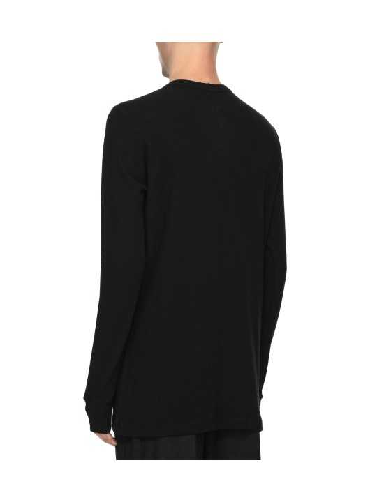TSHIRT LEVEL S JERSEY EPAIS NOIR RU02F 4266 JDC 09 RICK OWENS HOMME Strasbourg back