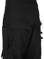 Pantalon large cargo laine grain de poudre noir Stefan Cargo Rick Owens homme RU02F 4346 WGP 09 boutique Strasbourg vêtement 33