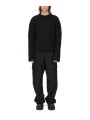 Pantalon large cargo laine grain de poudre noir Stefan Cargo Rick Owens homme RU02F 4346 WGP 09