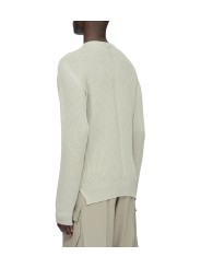 Pull grosse maille côtelée Pearl Fisherman Round Neck RU02F 4615 KWVH 08 Rick Owens homme boutique Strasbourg vêtement shop dos