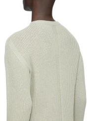 Pull grosse maille côtelée Pearl Fisherman Round Neck RU02F 4615 KWVH 08 Rick Owens homme boutique Strasbourg vêtement shop bac