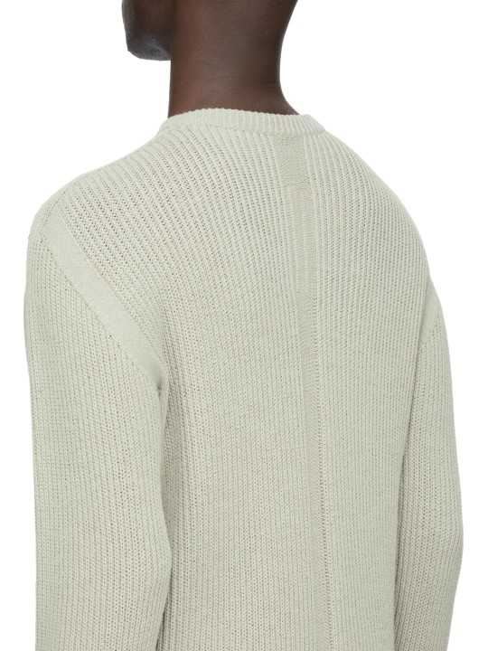 Pull grosse maille côtelée Pearl Fisherman Round Neck RU02F 4615 KWVH 08 Rick Owens homme boutique Strasbourg vêtement shop bac