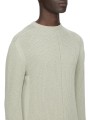 Pull grosse maille côtelée Pearl Fisherman Round Neck RU02F 4615 KWVH 08 Rick Owens homme boutique Strasbourg vêtement shop dét