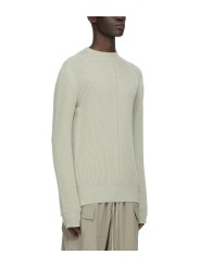Pull grosse maille côtelée Pearl Fisherman Round Neck RU02F 4615 KWVH 08 Rick Owens homme boutique Strasbourg vêtement shop pro