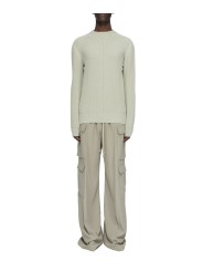 Pull grosse maille côtelée Pearl Fisherman Round Neck RU02F 4615 KWVH 08 Rick Owens homme boutique Strasbourg vêtement shop loo