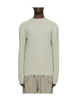 Pull grosse maille côtelée Pearl Fisherman Round Neck RU02F 4615 KWVH 08 Rick Owens homme boutique Strasbourg vêtement shop dvt