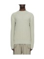 Pull grosse maille côtelée Pearl Fisherman Round Neck RU02F 4615 KWVH 08 Rick Owens homme boutique Strasbourg vêtement shop dvt